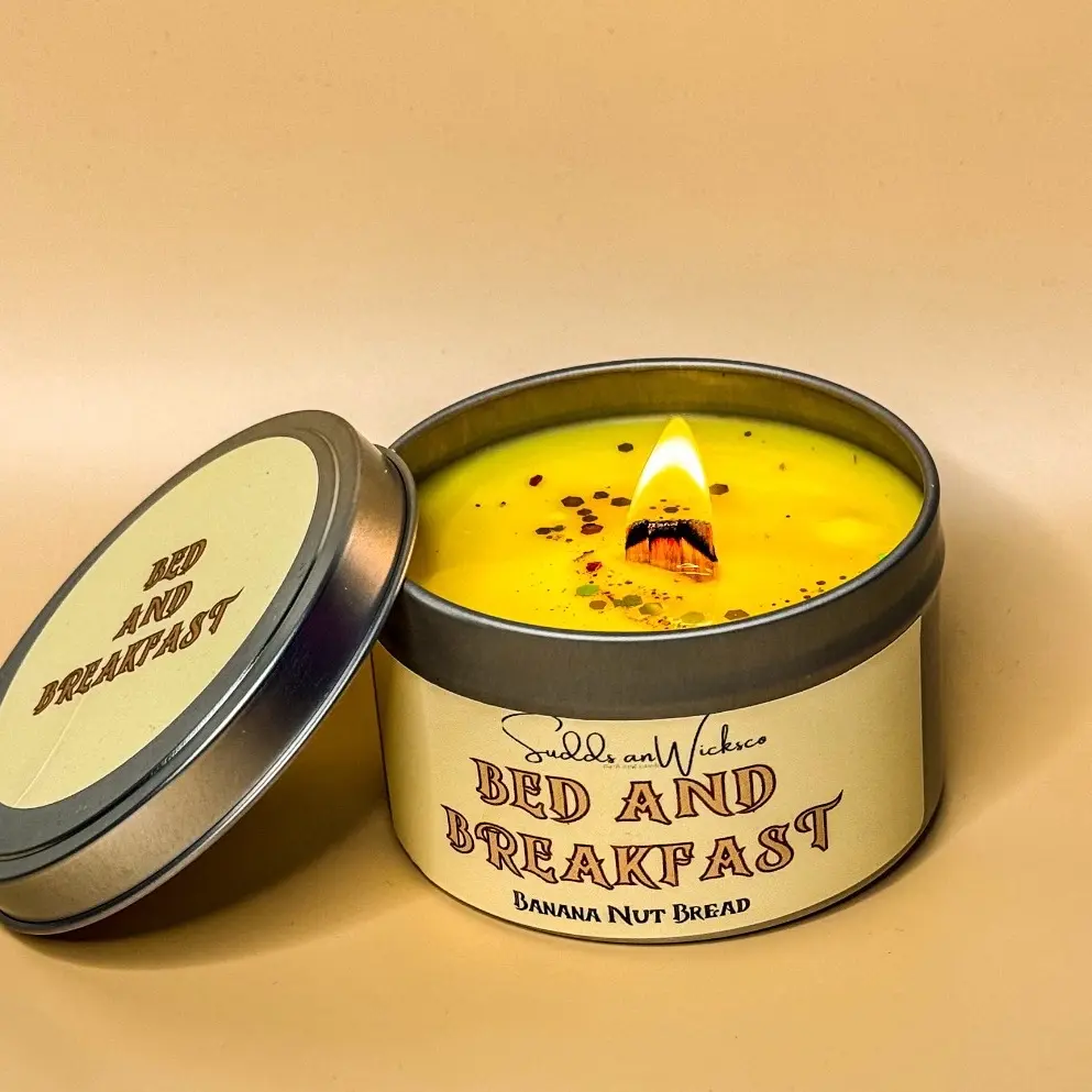 Banana bread candle
