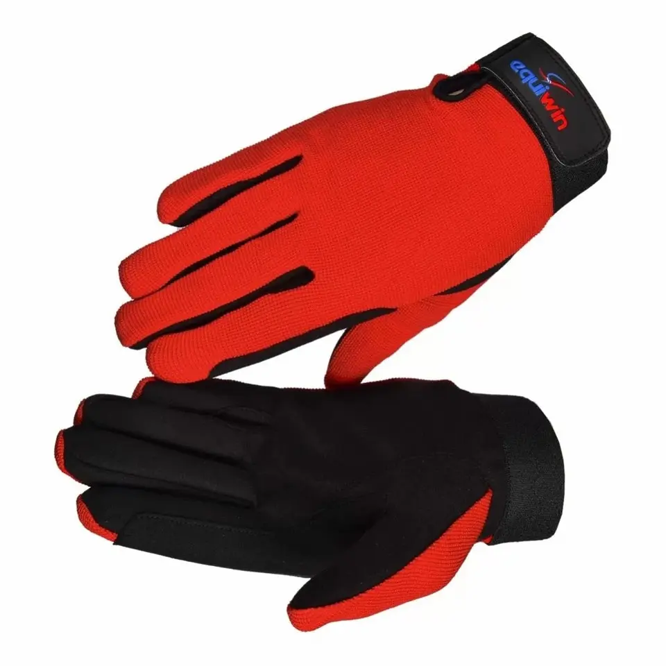 CHROMA Synthetic Suede Full-Finger Horse Riding Gloves