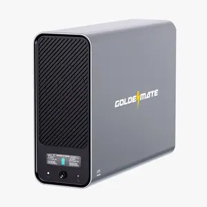 GoldenMate 1000VA/600W Lithium UPS Battery Backup and Surge Protector with LiFePO4 Batteries, 10-Year Lifespan, 8 NEMA 5-15P Outlets, Maintenance-Free Operation
