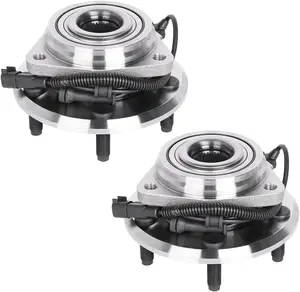 Front Wheel Hub and Bearing Assembly Set 513272 Compatible with 2007-2016 Jeep Wrangler 5 Lugs w/ABS