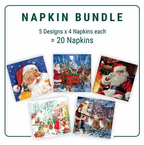 Napkin Bundle - SANTA - Lunch