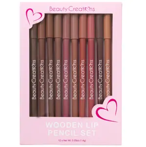 Beauty Creations Wooden Lip Pencil Set