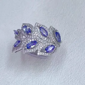 [CB-09]S925 Sterling Silver Tanzanite Personalized Ring