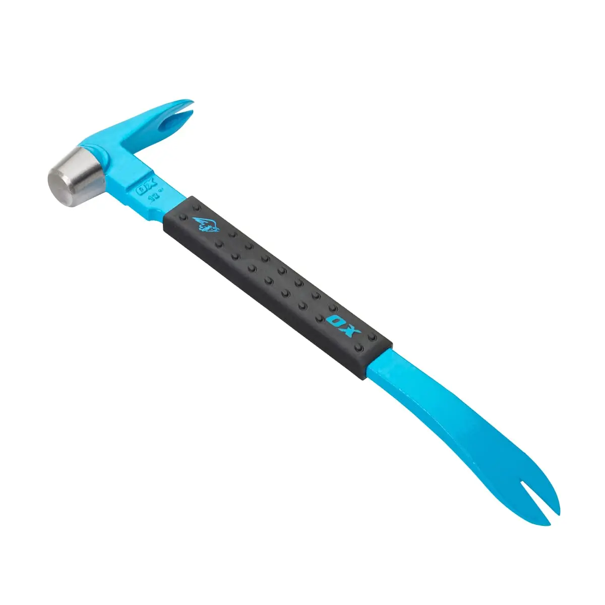 OX 12" Cats Paw Nail Puller Pry Bar Tool – Heavy Duty Nail Remover with Non-Slip Grip for DIY, Construction & Woodworking