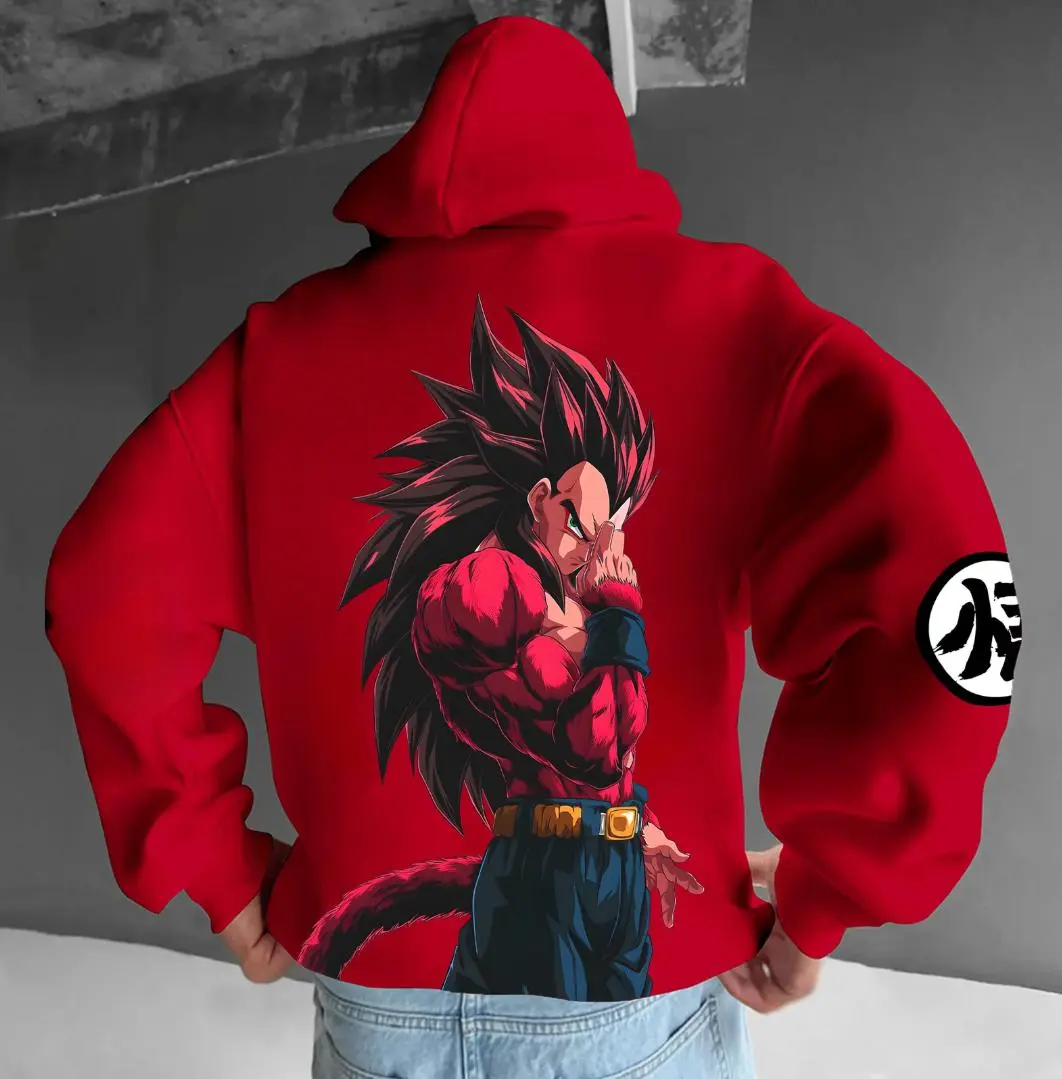 Unisex Oversized Dragon Ball #Gokuuu Saiyan Anime Print Hoodie, Graphic Anime T-shirt, Sweatshirt, Hoodie, Trending shirt, Gift for fan