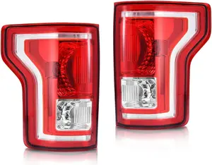 YITAMOTOR Tail Lights Assembly for 2015-2017/2018-2020 Ford F150 Tail Lamps Red Clear Replacement Assembly