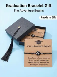 2026 Graduation Gift for Her/him, Kindergarten Graduate Jewelry Card, Cool High School/bachelor Degree Bracelet, Adjustable Sleeve Cuff