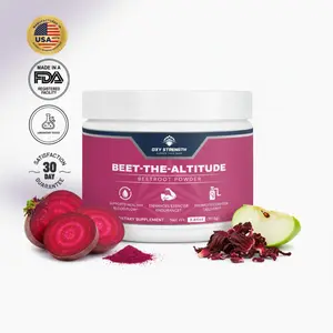OxyStrength Beet-The-Altitude Beetroot Powder 3.44 oz Supports Healthy Blood Flow & Circulation for High-Altitude Performance & Recovery