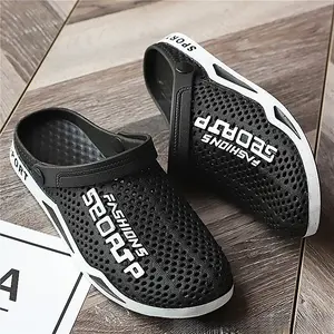 Men's dual-purpose slippers, non-slip slippers, summer beach outer wear clogs-breathable trendy casual slippers