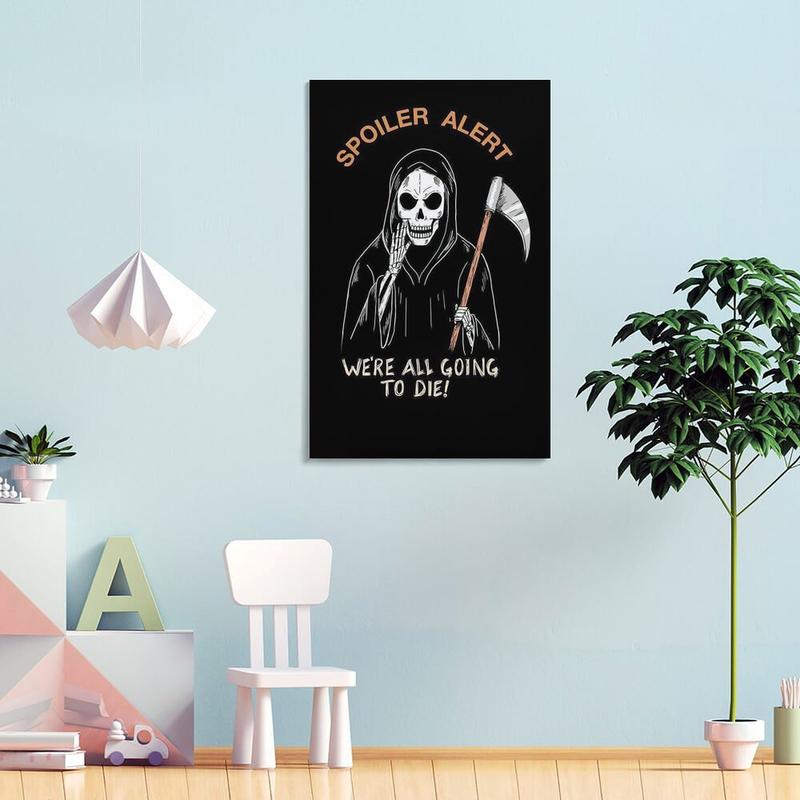 Macabre Halloween’s Skull Wall Art Prints, Made of Paper, Designed to Transform Your Home, Gallery, And Living Spaces Into A Haunted Haven. Canvas Poster Bedroom Decor Office Room Decor Gift Frames Ornaments Artistic Decoration Photo Hanging
