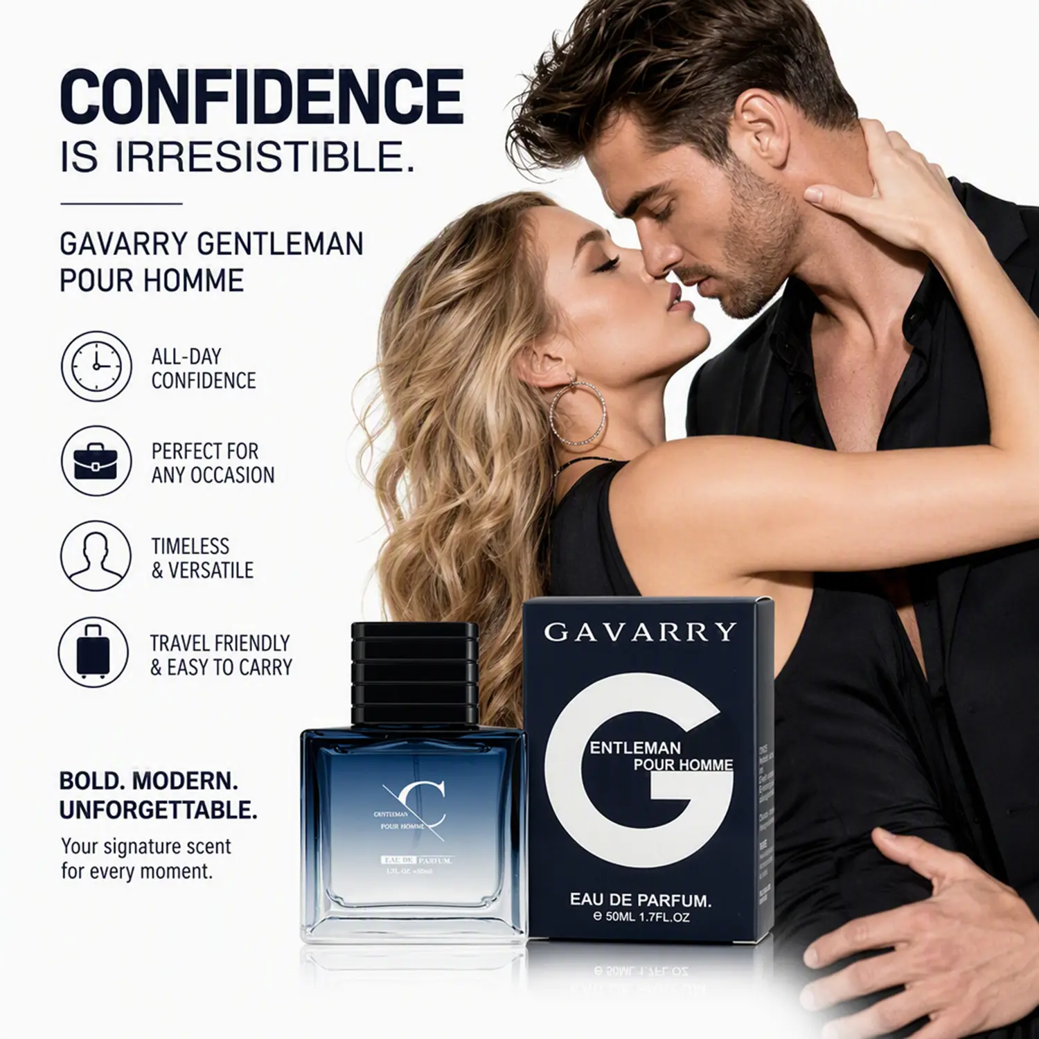 Men's Pheromone Cologne, long-lasting marine breeze with floral fruity notes. Pheromones make her desire you, hold her attention, spark a fiery night. Perfect for Valentine's Day, Christmas & Anniversary. 50ml/1.7fl.oz. Men's Pheromone Perfume.