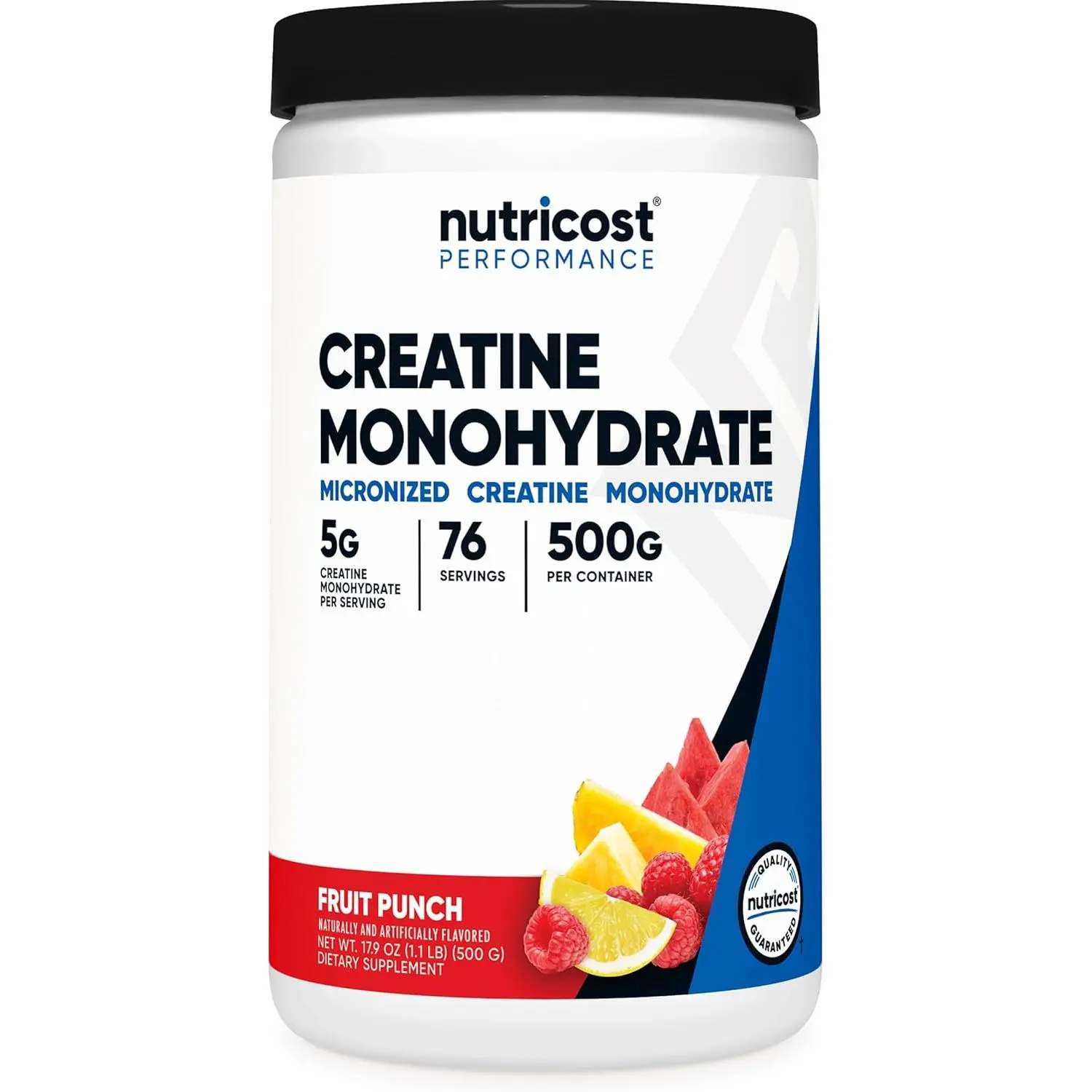 Nutricost Creatine Monohydrate Powder (Fruit Punch, 500 Gram) Supplement Fitness Vitamin