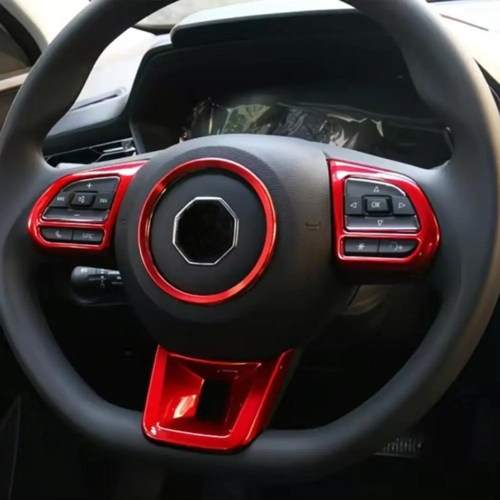ABS Car Steering Wheel Panel Cover Trim Decoration Sticker For MG ZS MG HS RX5 MG3 MG5 MG6 car Accessories