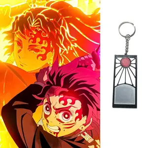 Tanjiro Hanafuda Keychain – Anime Collectible, Demon Slayer Inspired, Durable 3D Print