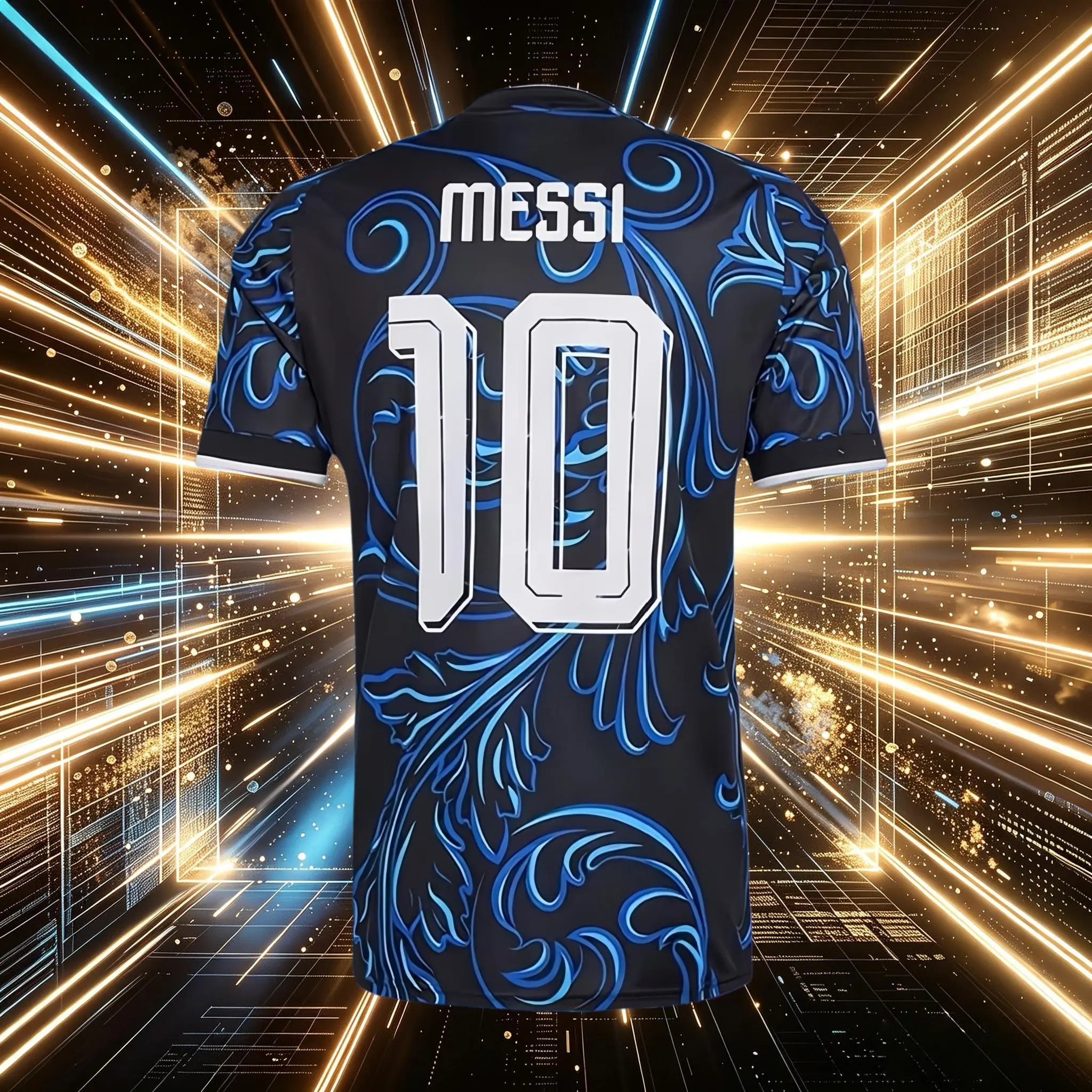 10# Messi 2026 Argentina Away Blue Short And Long Sleeve Soccer Jersey