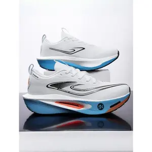 Unisex Carbon Plate Running Shoes, High Energy Bounce, Anti-Slip Sole, Breathable Wrap System, Shock Absorption, Short & Long Runs