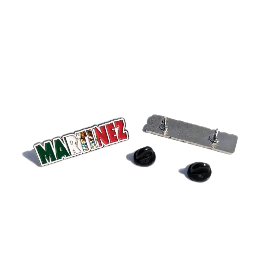 Pin Martinez  Pin for Caps Clothing Enamel Badge MTZ Mexican Flag Pin MEX Flag
