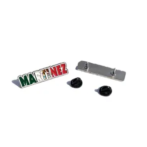 Pin Martinez  Pin for Caps Clothing Enamel Badge MTZ Mexican Flag Pin MEX Flag
