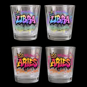Zodiac Single Shot Glass Collection Handmade