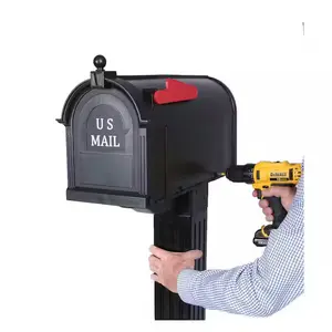 Postal PRO Craftsman Mailbox Post Kit, Black – Model 1002113929