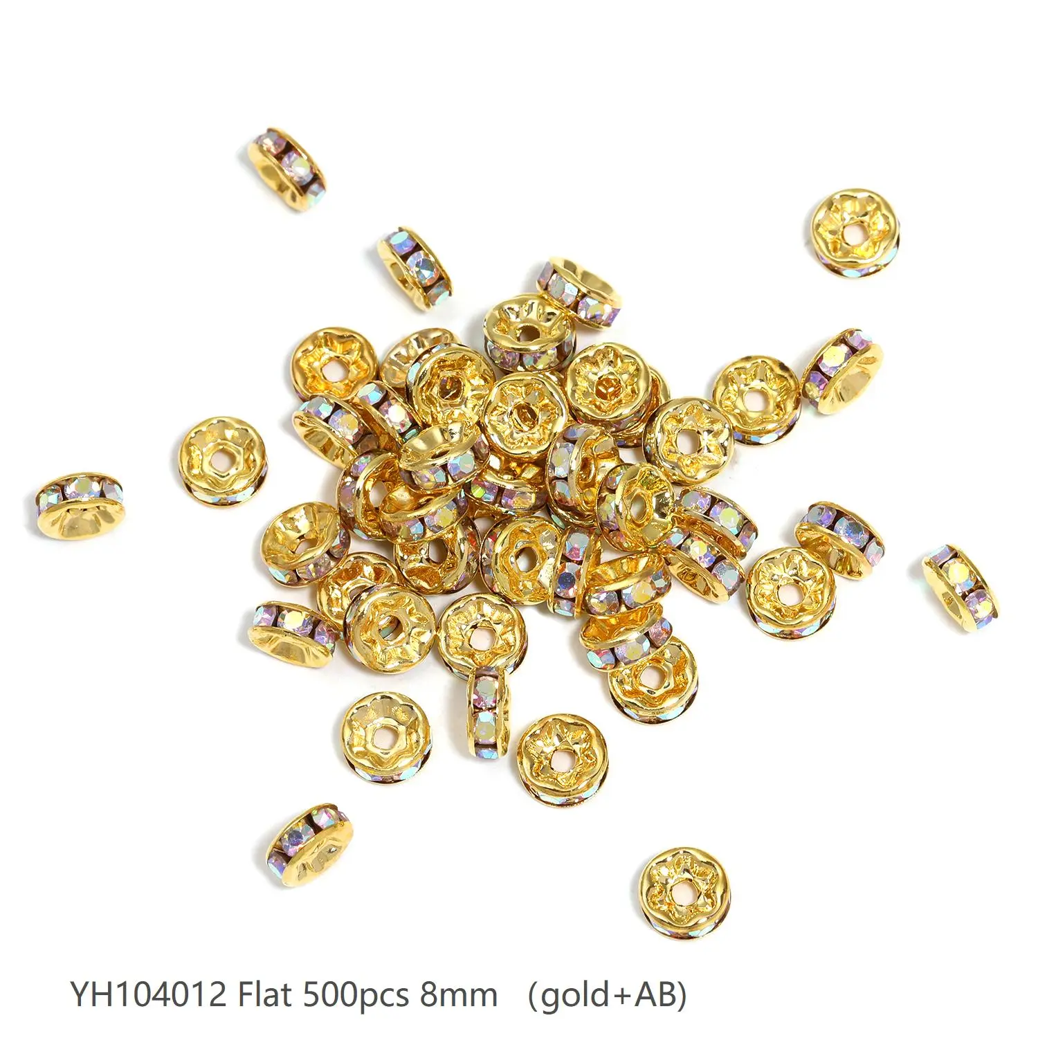 #135 (8MM 500PCS) Gold AB YH104012 