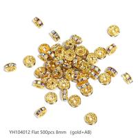 #135 (8MM 500PCS) Gold AB YH104012 