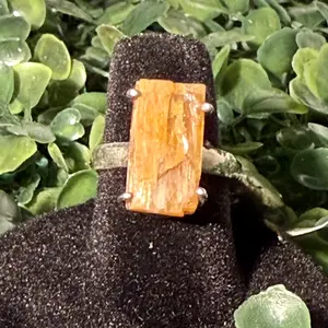 Orange Kyanite Ring Sz6