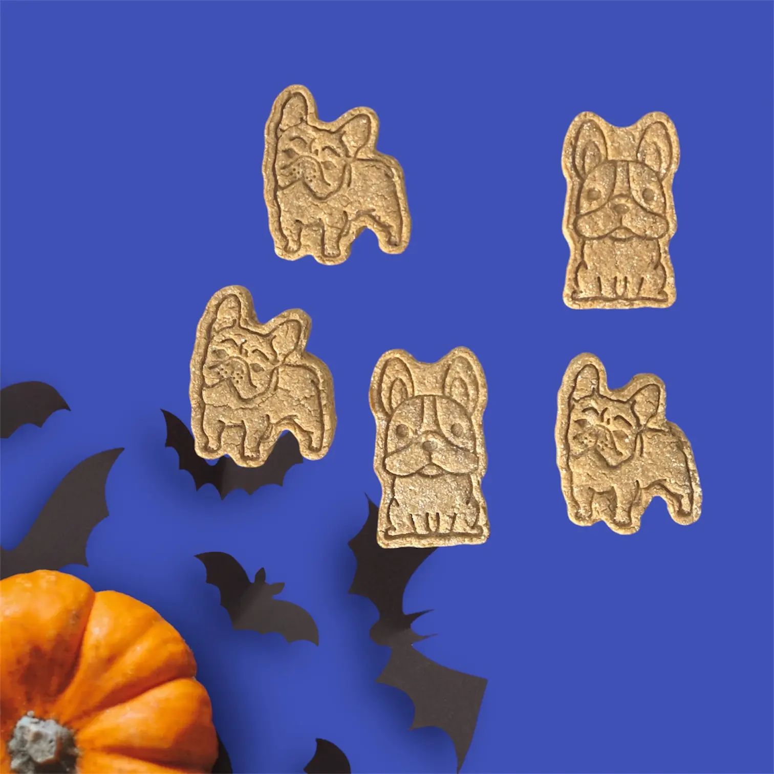 Wild Treats Apple and Oats French Bulldog Cookies for Dogs - High-Quality Ingredients