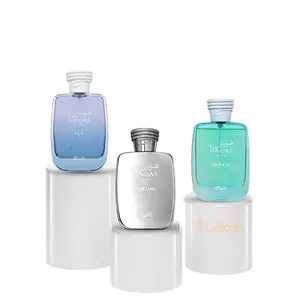 Oudlash Bundle | Rasasi | Hawas | Chrome + Tropical + Ice | Unisex Fragrance | 100 ML - 3.4 OZ | Eau De Parfum | Coconut - Fig & Mint