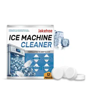 Safe Ice Machine Cleaner  Descaler, Nickel Safe Ice Maker Cleaner Solution - Cleaning Kit Compatible with Major Brands, Household Use Tool