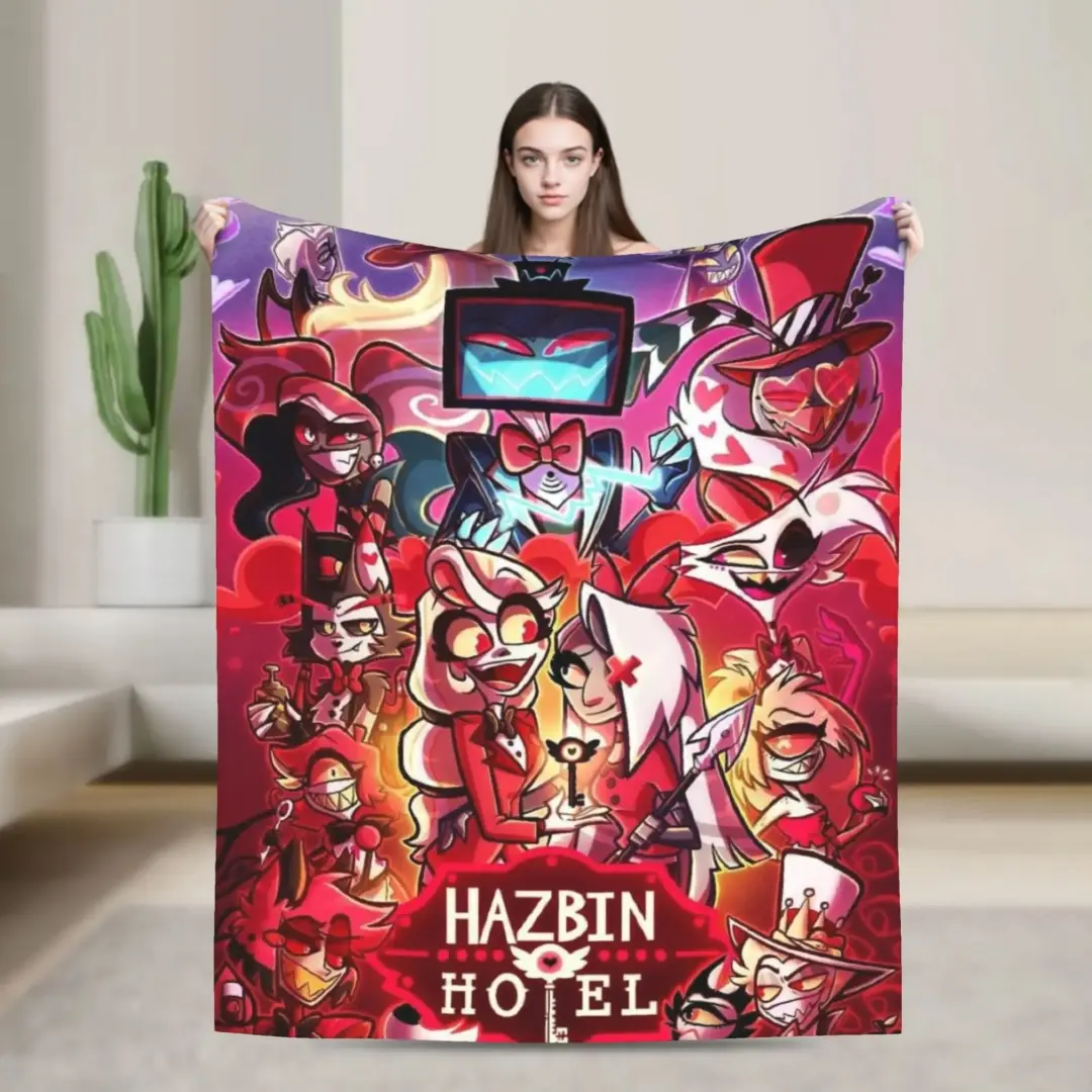 Aura Blankets Hazbins Hotels Alastor Vox 2 Accessories Blanket Ultra Soft  Throw Blankets for Sofa 50x60 Inches Multi-size Bedding Throws Superb Christmas blanket gift