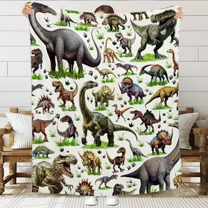 Dinosaur Blanket Gifts, Ultra Soft Flannel Blanket for Boys Girls, Dino Throw Blanket Home Decor for Couch Sofa Bed for All Season, Gifts for Dinosaur Lover