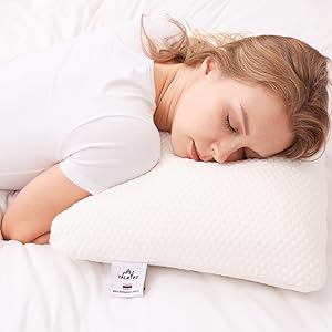 Talatex Natural Latex Pillow – 100% Latex, Antibacterial, Pressure Relief, Helps Reduce Dandruff and Scalp Itch, No Memory Foam Chemicals
