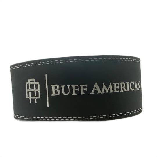 BUFF AMERICAN 10MM Lever Belt - Black, USAPL, USPA, IPL, IPF Approved, Adjustable Lever Buckle Attachment, Height 4 Inches, Thickness 0.394 Inches