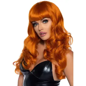 24" Wavy Wig with Bangs