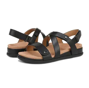 VIONIC Cypress Strappy Sandals - Women's Comfort Casual Open Toe Slip-On Summer Footwear