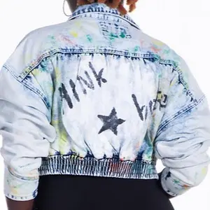 Jean bomber jacket