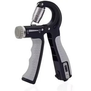 Hand Grip Strength Trainer - Black & Gray Design, 60 kg Load Capacity, Durable Grip Mechanism, Ideal for Strength Training