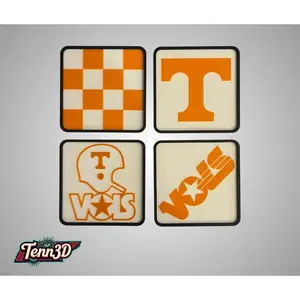 Tennessee Vols 3D-Printed Coaster Set