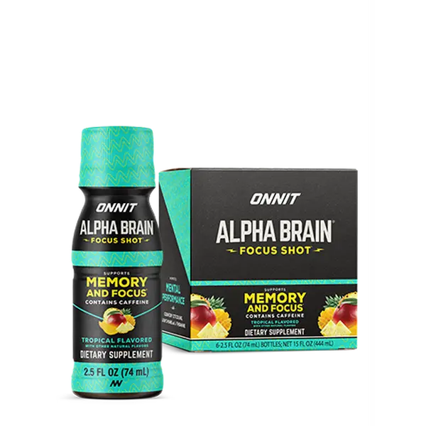 Alpha BRAIN® Focus Shot - Tropical (2.5 fl oz, 6 ct)