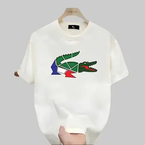 Fashion Trends Irregular Graphic Crocodile Tshirt Cartoon Crocodile Design Unisex Men's Short Sleeve Crewneck Street Style Tshirt for Summer Spring Casual Clothing Couple Style Menswear Top - Streetwear
