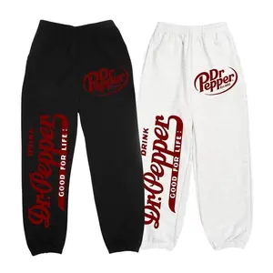 Dr Pep.per Sweatpants, Soda Dr Pep.per  Jogger Pants For Fans, Soda Drink Streetwear Joggers, Pants For Soda Lovers,Casual Pants, All Seasons Lightweight Cotton Polyester Tapered Fit