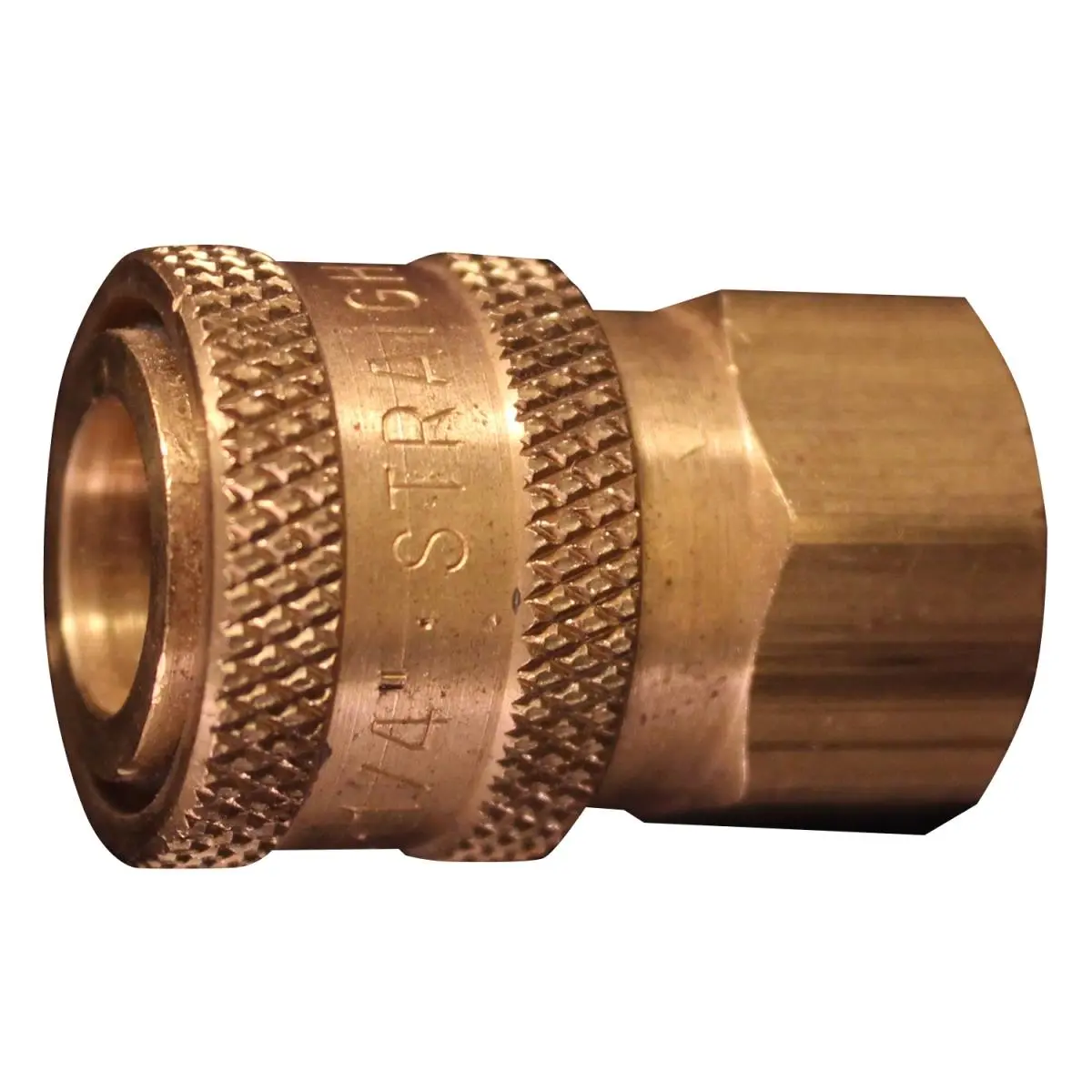 Milton 1765 Industrial High-Pressure Straight-Through Coupling, 0.37 in. FNPT, 3/8" FNPT Quick Connect Pipe Fitting for 2700 PSI Automotive Washers, Construction & Fleet Maintenance