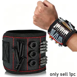 Magnetic Tool Wrist Strap, Ideal for Screws, Nails, Drills, Perfect for DIY Crafters, Parents, DIY Tool Holder, Essential Tool Storage Accessory