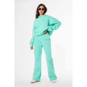 Kaiia Logo Wide Leg Joggers Spearmint