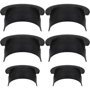 6Pcs Black Billiards Table Pocket Liner Replacement, Plastic Pool Table Liners 4 Corner Protector Long-Lasting Frame Pool Accessory