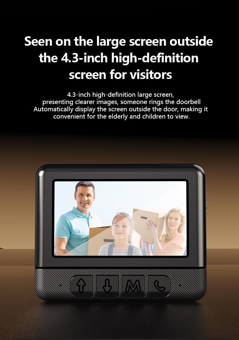 2026 Upgraded New X6-F Wireless Doorbell Camera, Rechargeable Visual Doorbell, No App, No Monthly Fees,Home Security Doorbell with Night Vision, Safety Intercom for Privacy, Alarm, Sensor,waterproof