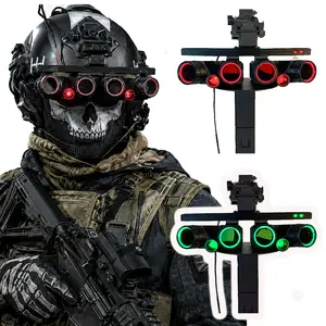 Call of Duty Ghost Koenig Night Vision Goggles Model Tactical Illuminated NVG Cosplay Prop Attachment  with L4G24 Mount Special Forces Combat Equipment Halloween Costume Role Play Gaming Collectible Fan Gift Tactical Decoration Outdoor Training Gear