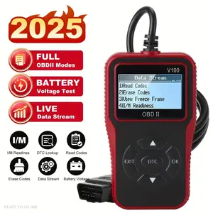 V100 OBD2 Scanner USB Powered |       Car Engine Fault Code Reader Diagnostic Tool |       Universal for All Vehicles Since 1996 Up ,To 36V(FS)