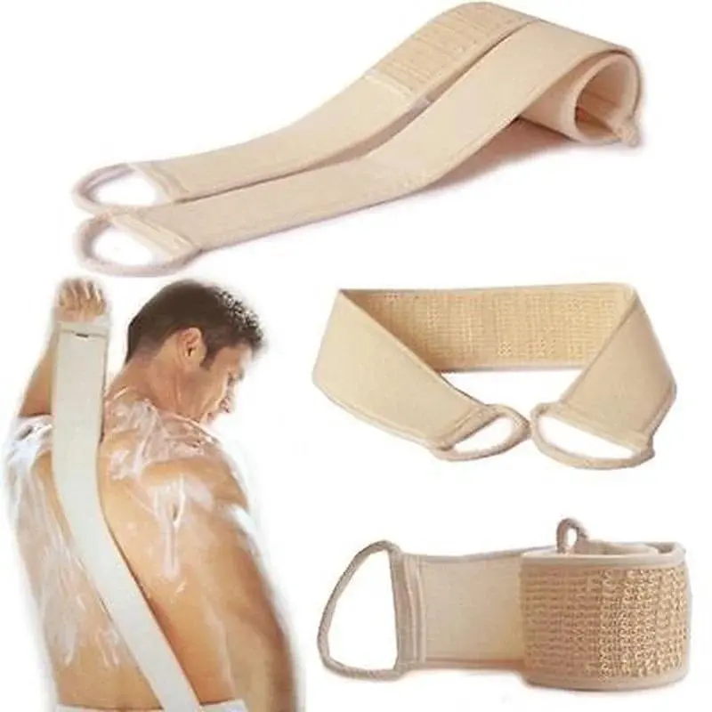 New Bathroom Cleaning Small Tools Unisex Soft Care Exfoliating Loofah Sponge Carrier Bath Shower Body Massage Cleansing Scrub